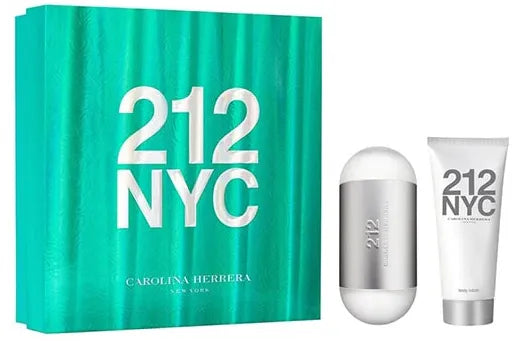 Estuche 212 Nyc Carolina Herrera Set Perfume Para Mujer 100 ml