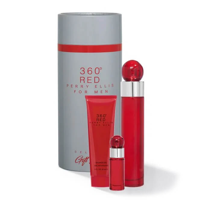 Estuche 360 Red For Men Set Perry Ellis - 100ml - Eau De Toilette - Hombre