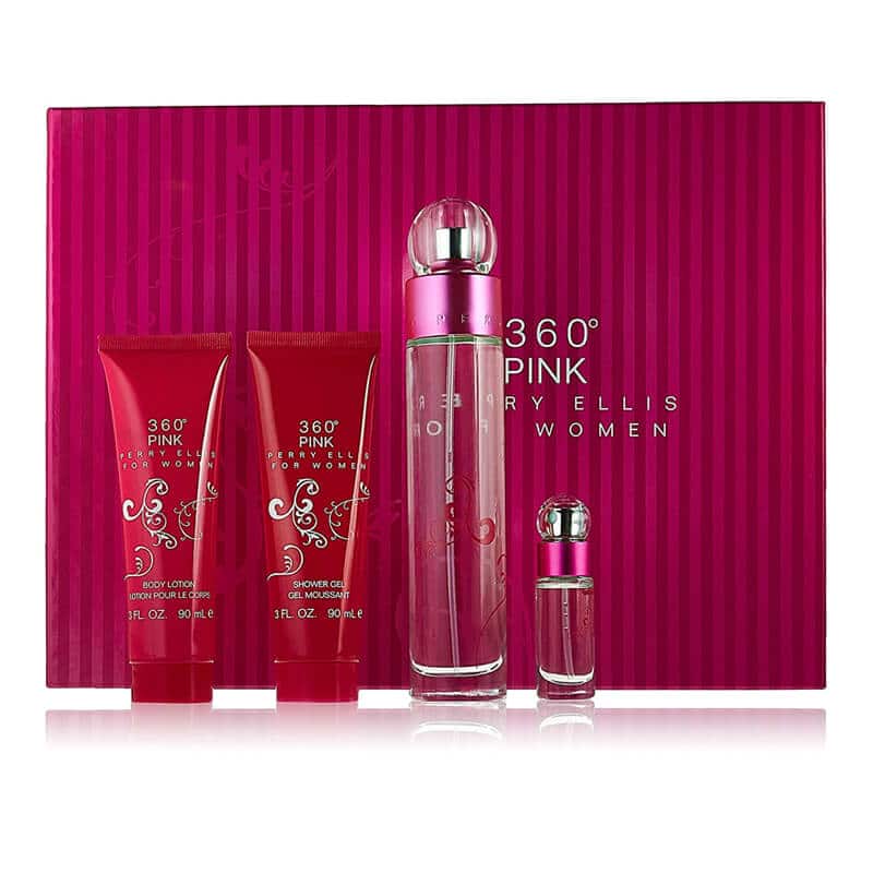 Estuche 360 Pink Set Perry Ellis - 100ml - Eau De Parfum - Mujer