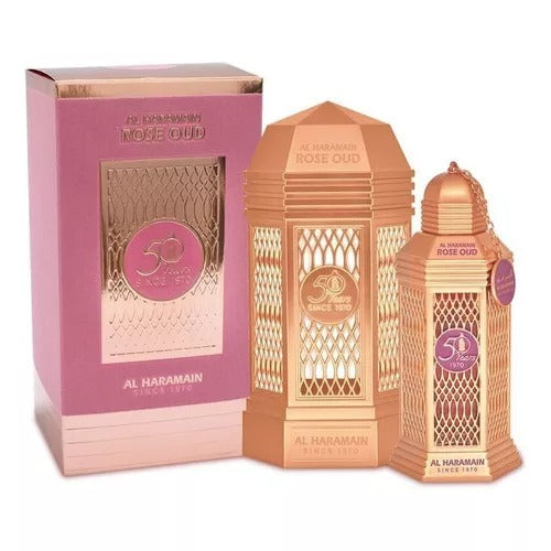 Perfume Rose Oud Al Haramain 50 Años