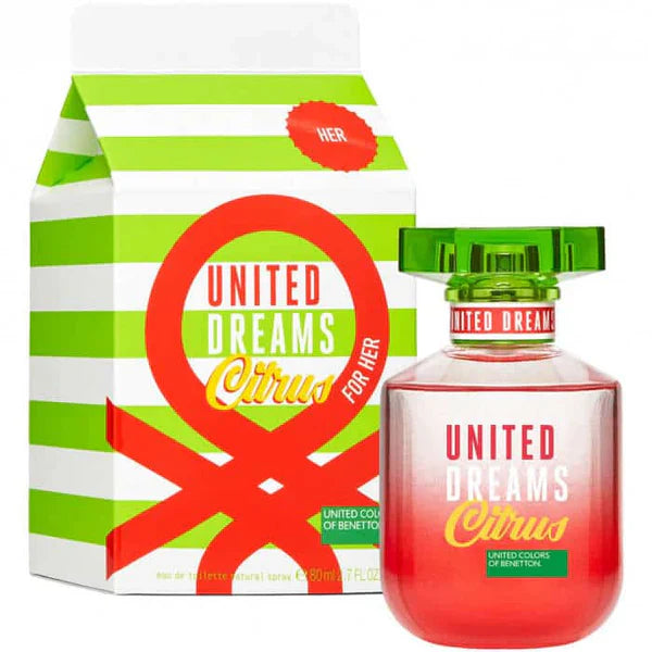 Perfume Benetton Citrus Mujer United Dreams - 80ml - Eau De Toilette