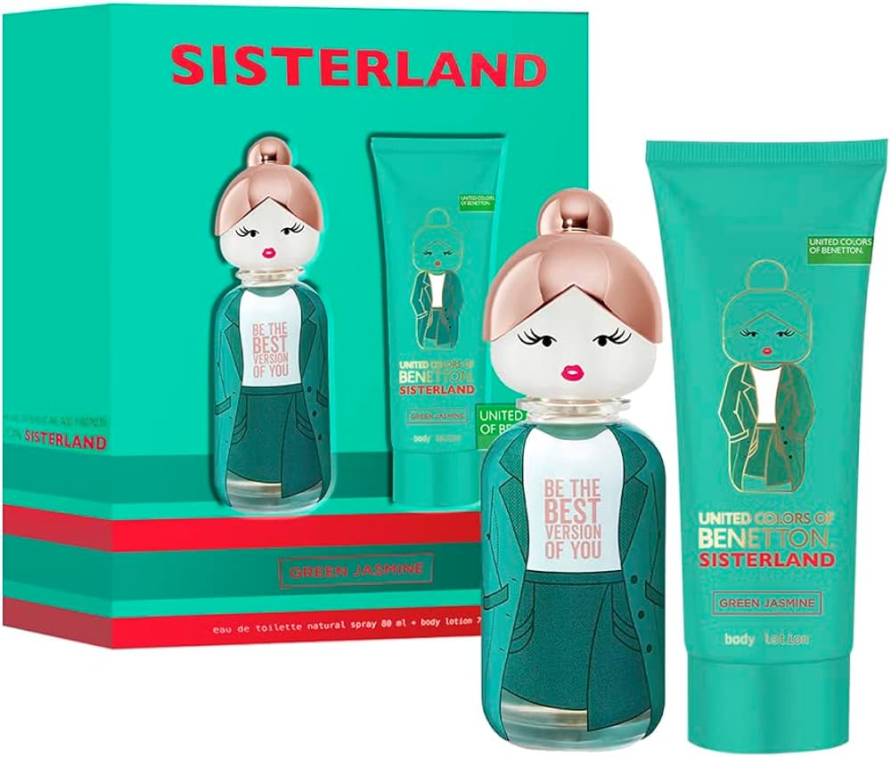 Set Sisterland Green Jasmine Benetton Estuche - Eau De Toilette - 80ml - Mujer