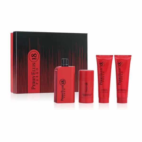 Estuche 18 Fuego Set Perry Ellis - 100ml - Eau De Toilette - Hombre